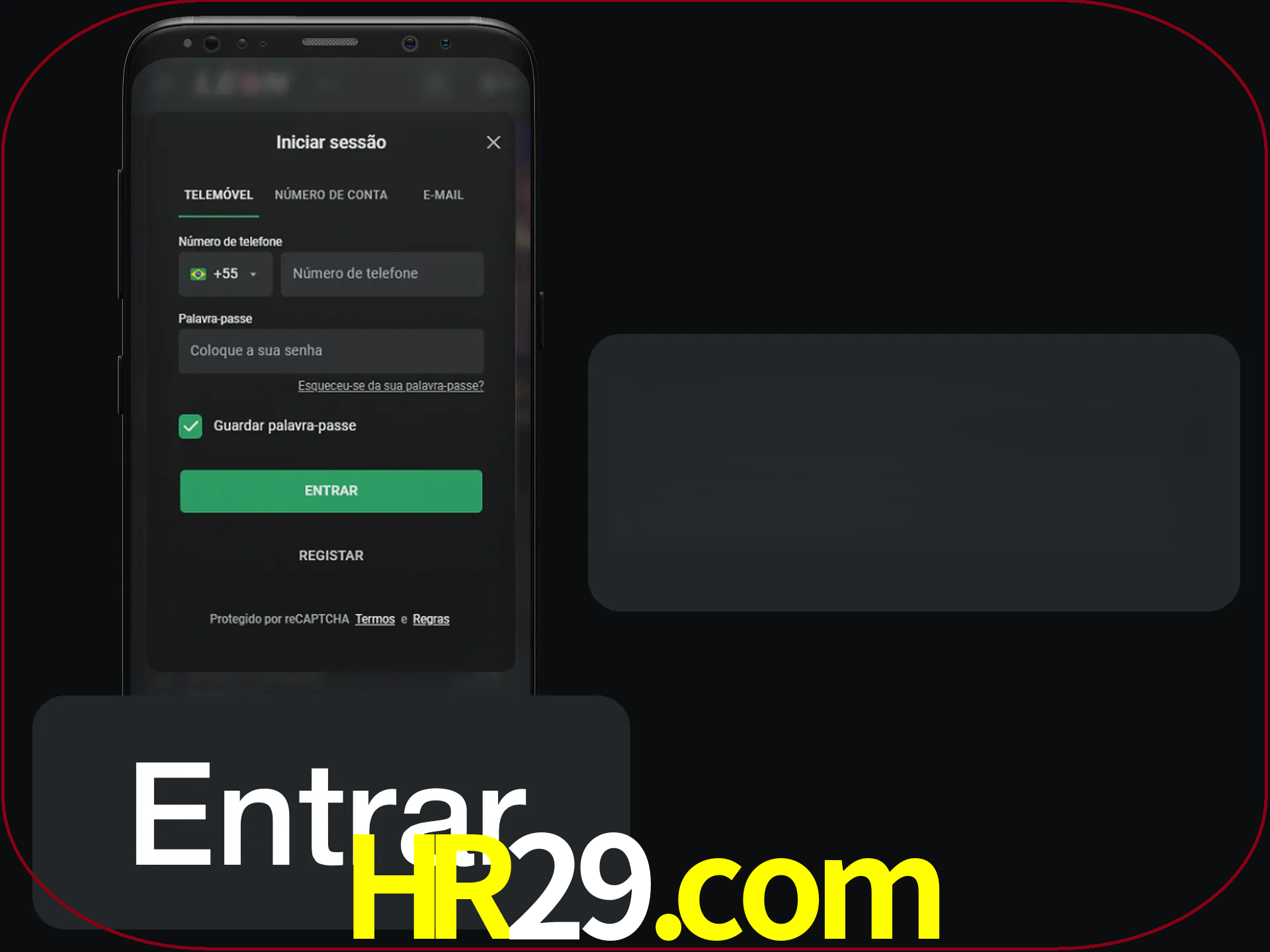 Faça o login para começar a apostar e jogar no cassino.